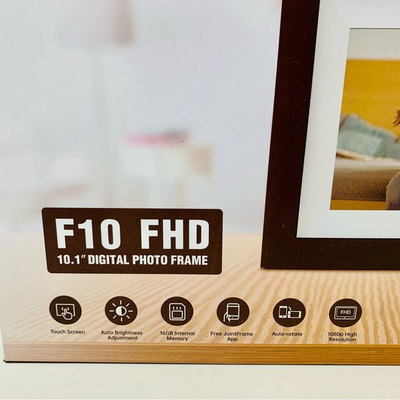 VANKYO F10 FHD WiFi Digital Photo Frame 10.1 " Touch Screen 16 GB Storage - Picture 2 of 7